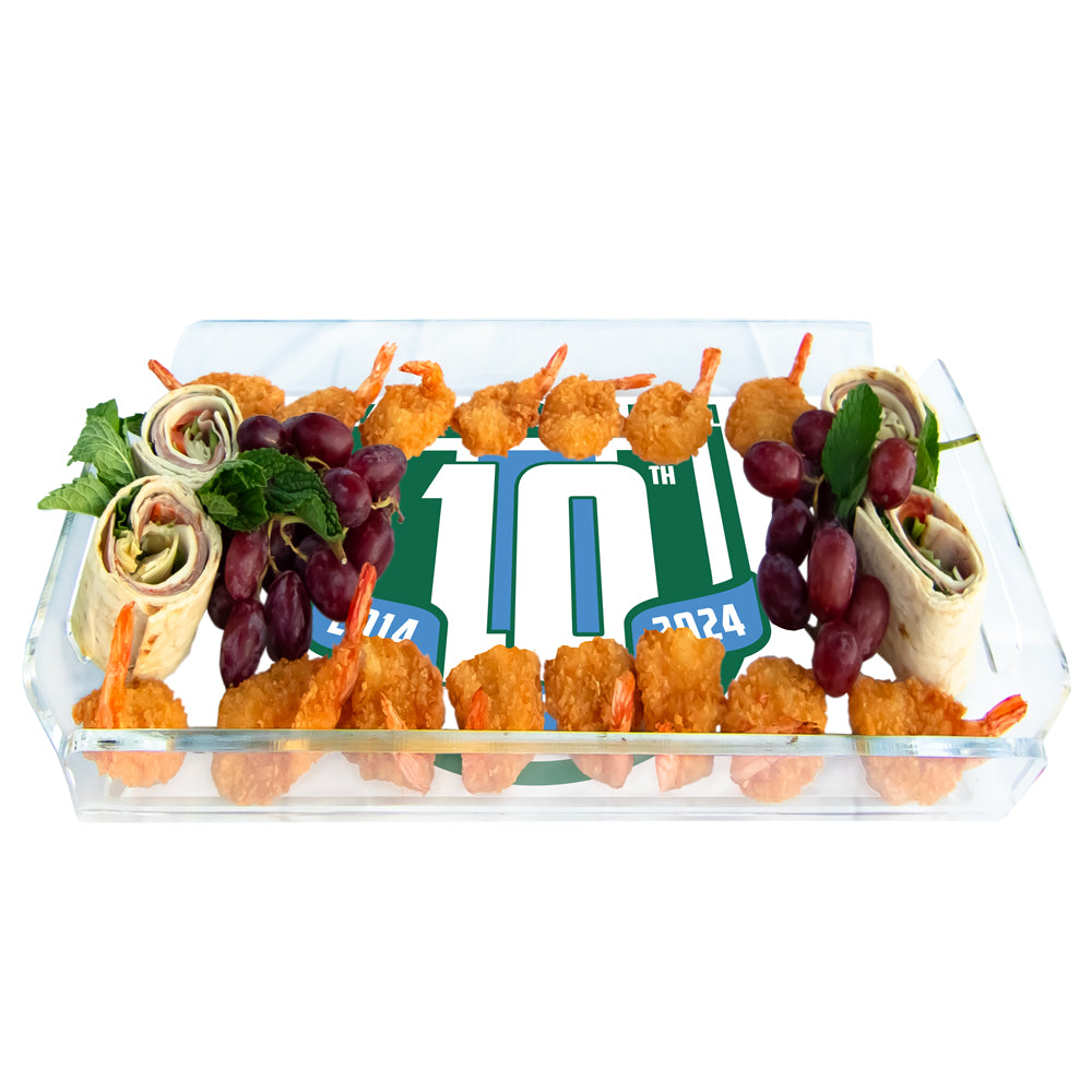 Tulane Green Wave - Yulman Stadium 10 Year Anniversary Logo Decorative Serving Tray