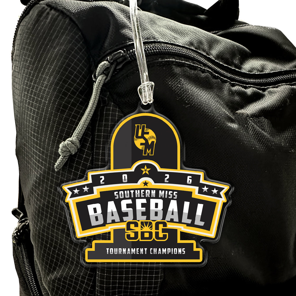 Southern Miss Golden Eagles - Sun Belt Tournament Champions 2026 Logo Ornament & Bag Tag