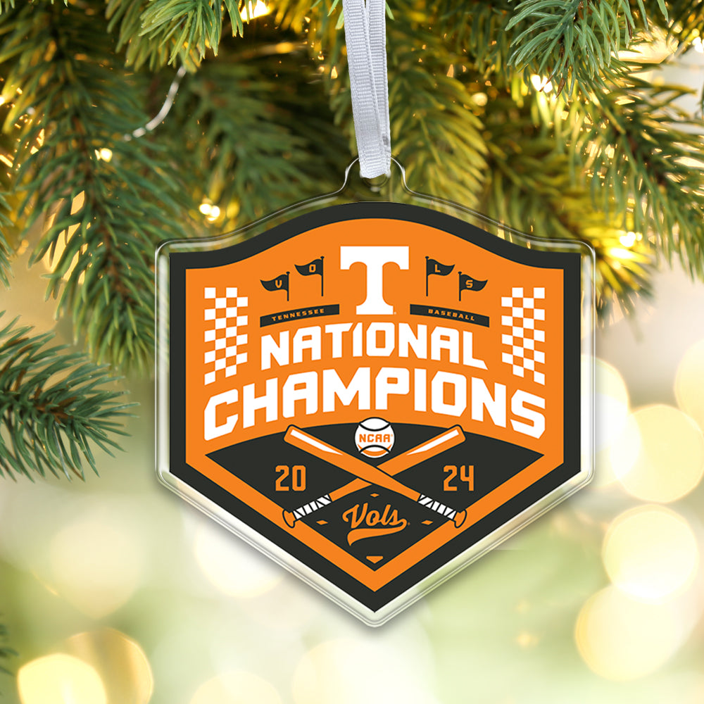 Tennessee Volunteers - Tennessee Baseball NCAA National Champions Dimensional Bag Tag & Ornament