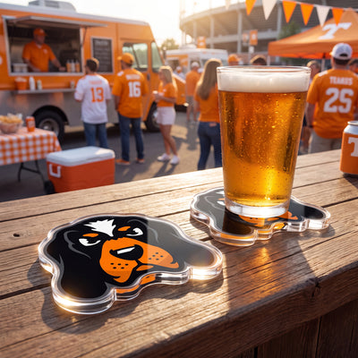 Tennessee Volunteers - Smokey Dimensional Drink Coaster