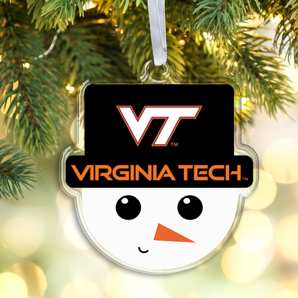 Virginia Tech Hokies - Virginia Tech Snowman Head Ornament