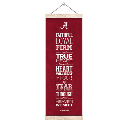 Alabama Crimson Tide - Alabama Alma Mater - College Wall Art #Hanging Canvas