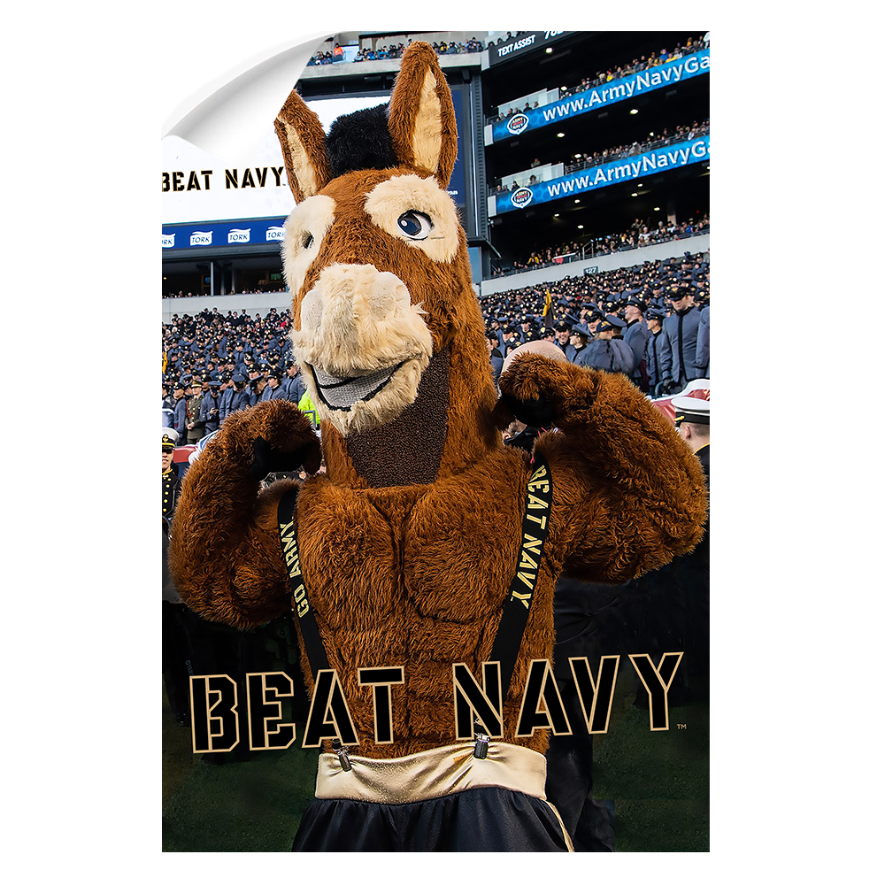Army West Point Black Knights - Beat Navy Mule - College Wall Art #Canvas