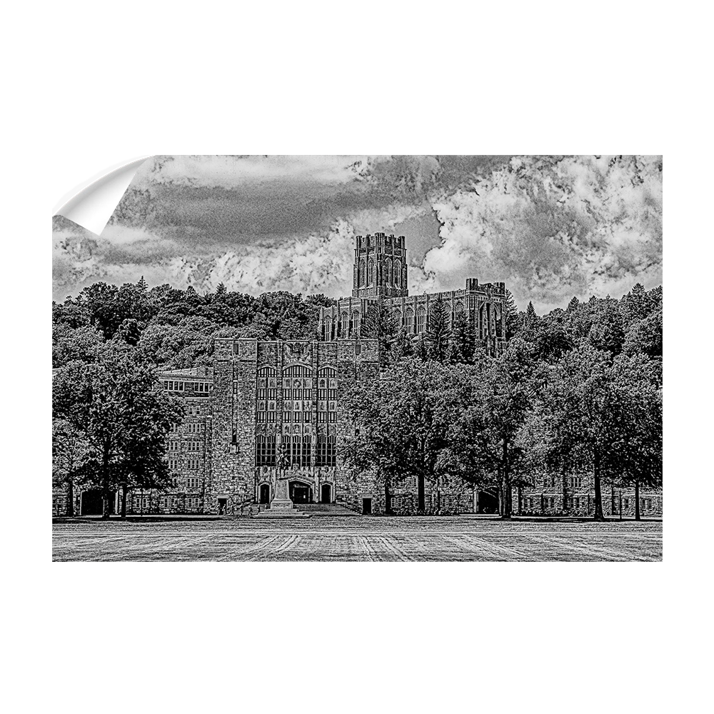 Army West Point Black Knights - West Point Ink Sketch - College Wall Art #Canvas