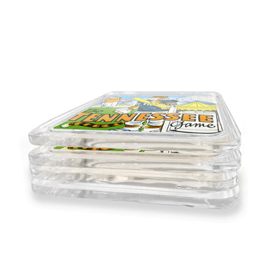 Auburn Tigers - Vintage Auburn Football Illustrated vs Tennessee Official Program Cover 9.26.70 Drink Coaster