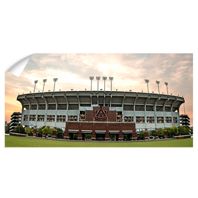 Auburn Tigers - Sunset at Jordan-Hare Panoramic - College Wall Art #Wall Decal