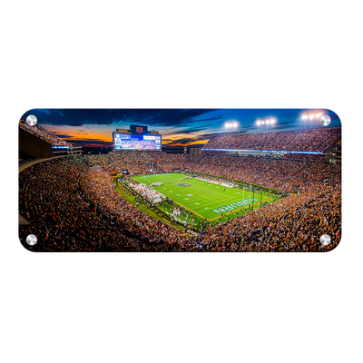 Auburn Tigers - Auburn Lights Panoramic - College Wall Art #Metal