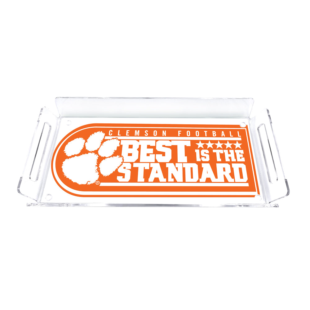 Clemson Tigers - Best is the Standard Orange Decorative Serving Tray