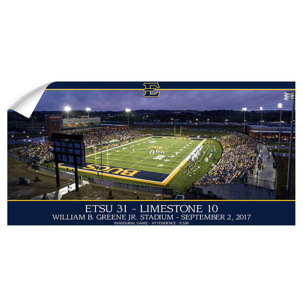 ETSU - The Inaugural Game Panoramic - College Wall Art#Wall Decal