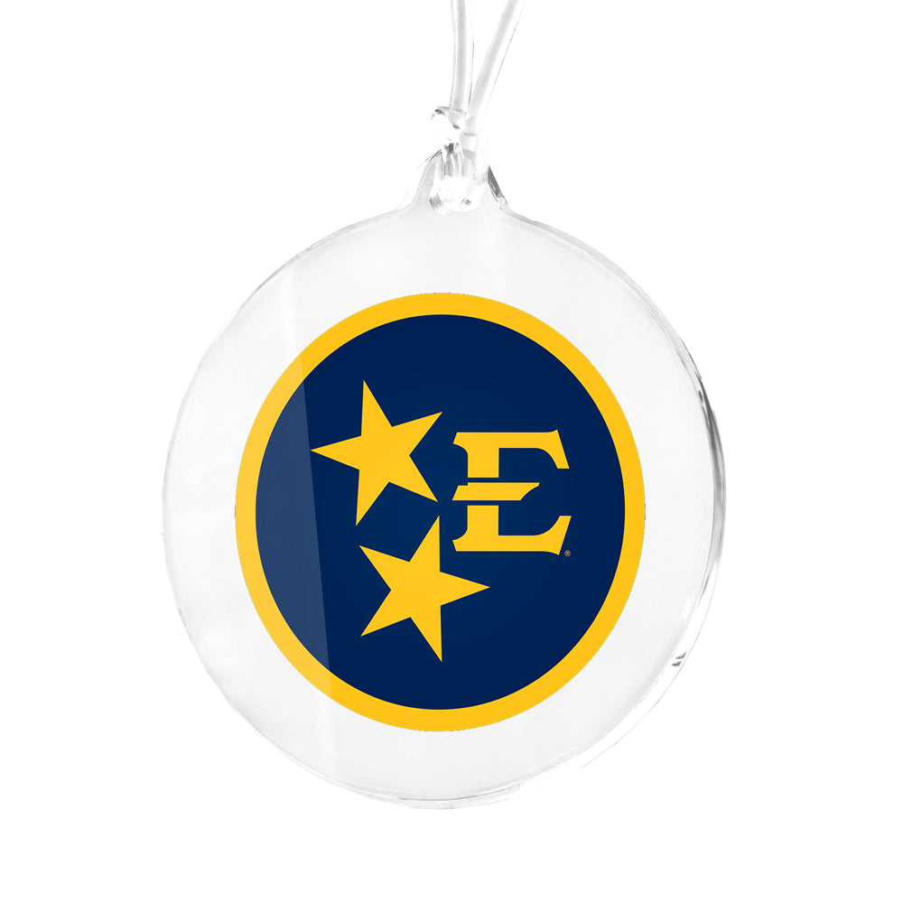ETSU - Tri Star Bucs Ornament & Bag Tag