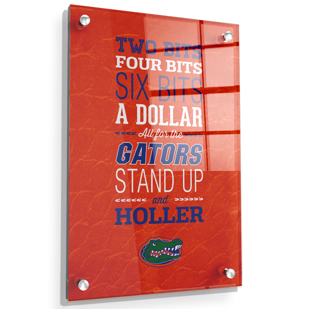 Florida Gators - Mr Two Bits - College Wall Art #Acrylic