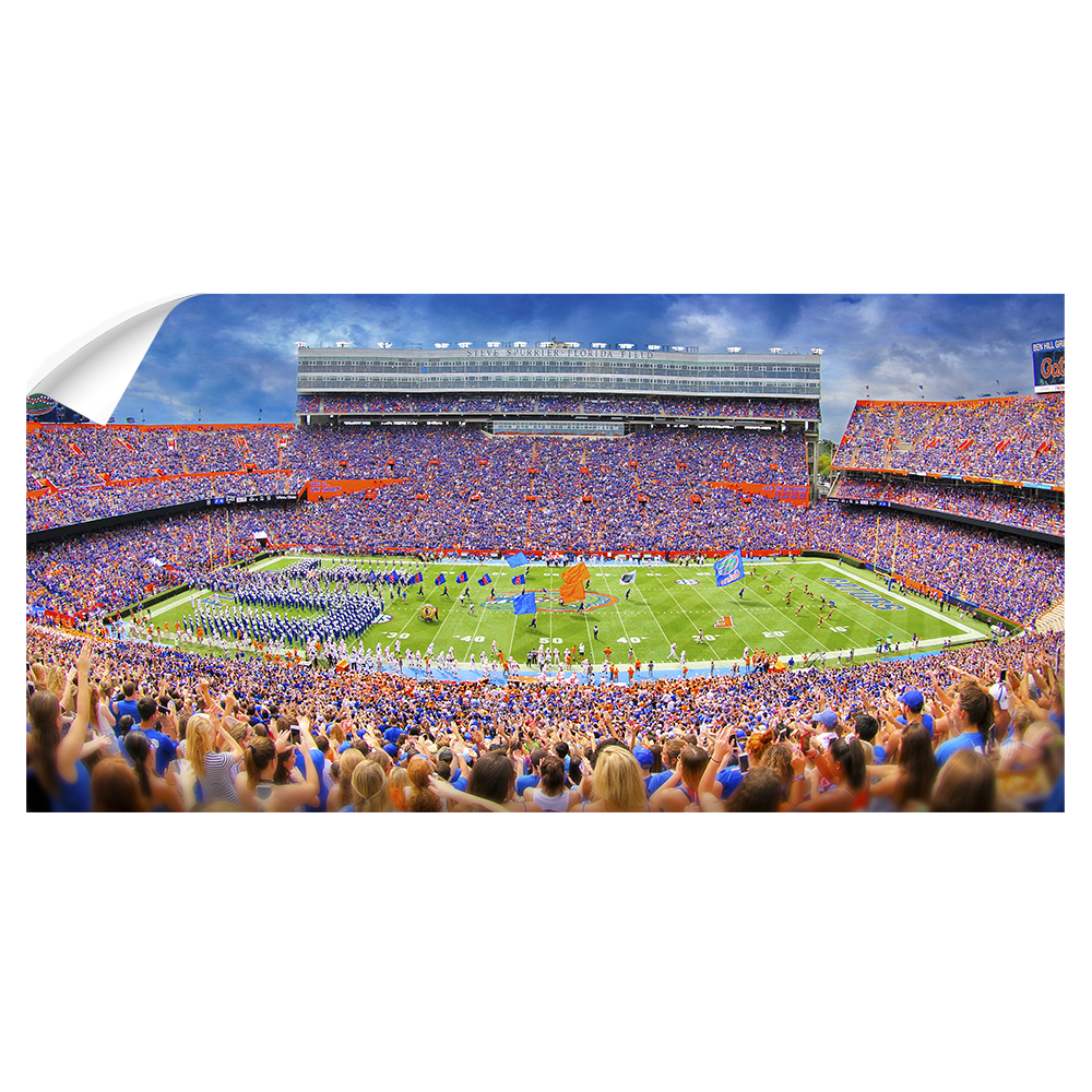 Florida Gators - Ben Hill Griffin Stadium Pano - College Wall Art #Wall Decal