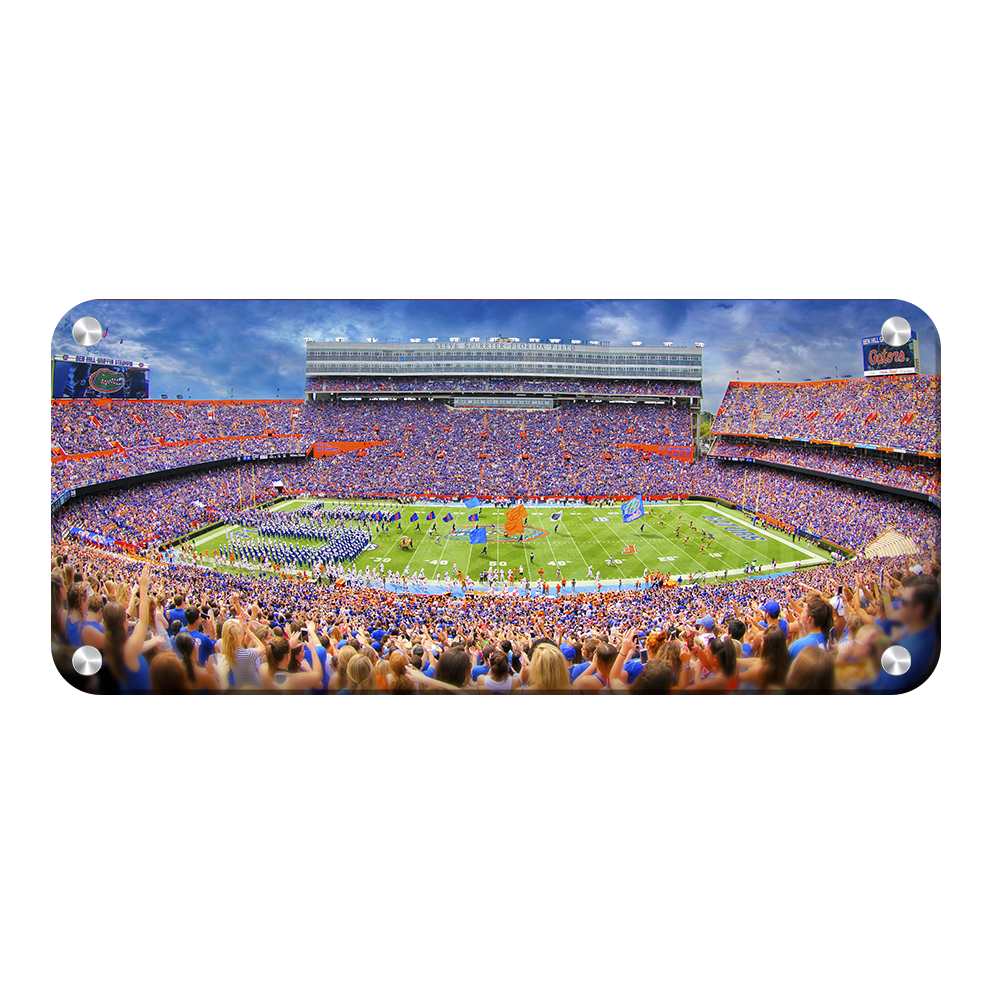 Florida Gators - Ben Hill Griffin Stadium Pano - College Wall Art #Metal