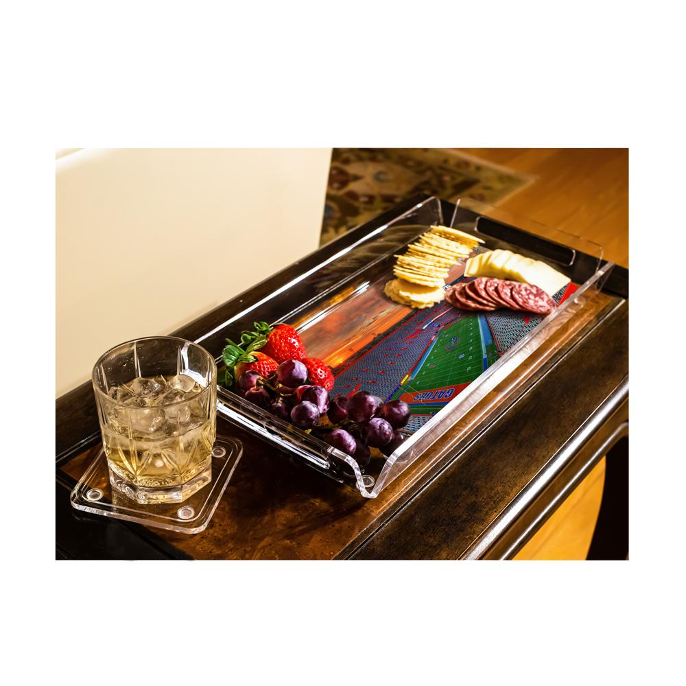 Florida Gators - Gator Sunrise Decorative Serving Tray