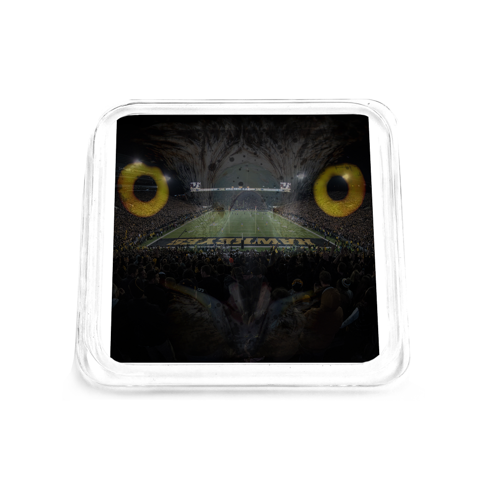 Iowa Hawkeyes - Gold Hawkeyes Drink Coaster