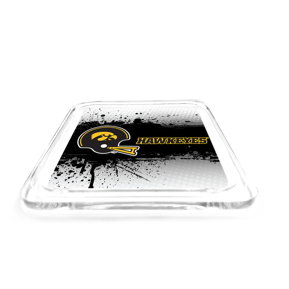 Iowa Hawkeyes - Iowa Black Helmet Hawkeyes Drink Coaster