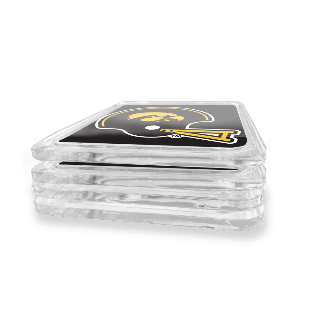 Iowa Hawkeyes - Iowa Helmet Drink Coaster