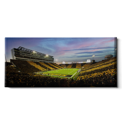 Iowa Hawkeyes - Kinnick Stadium Paint Pano - College Wall Art #Canvas