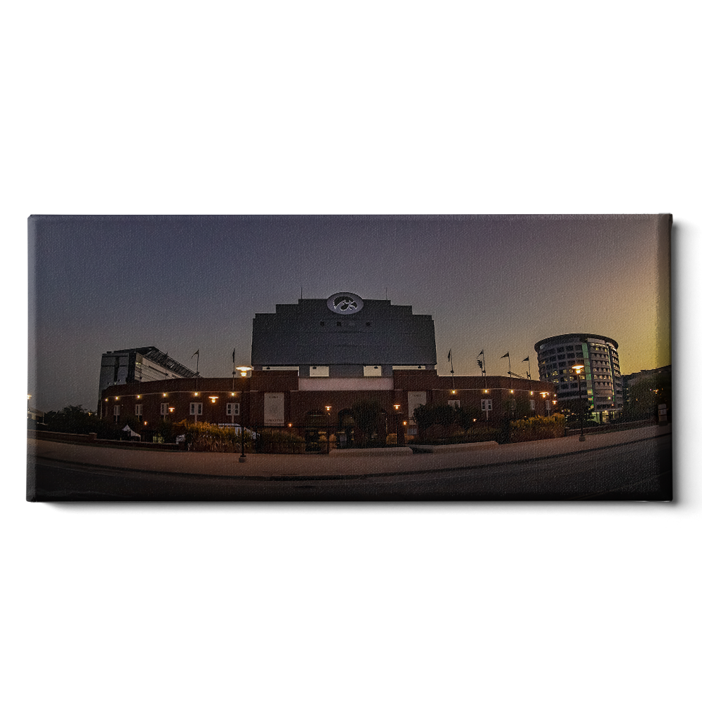 Iowa Hawkeyes - Kinnick Game Day Dawn Panoramic - College Wall Art #Canvas