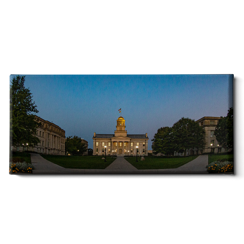 Iowa Hawkeyes - Old Capitol Sunrise - College Wall Art #Canvas