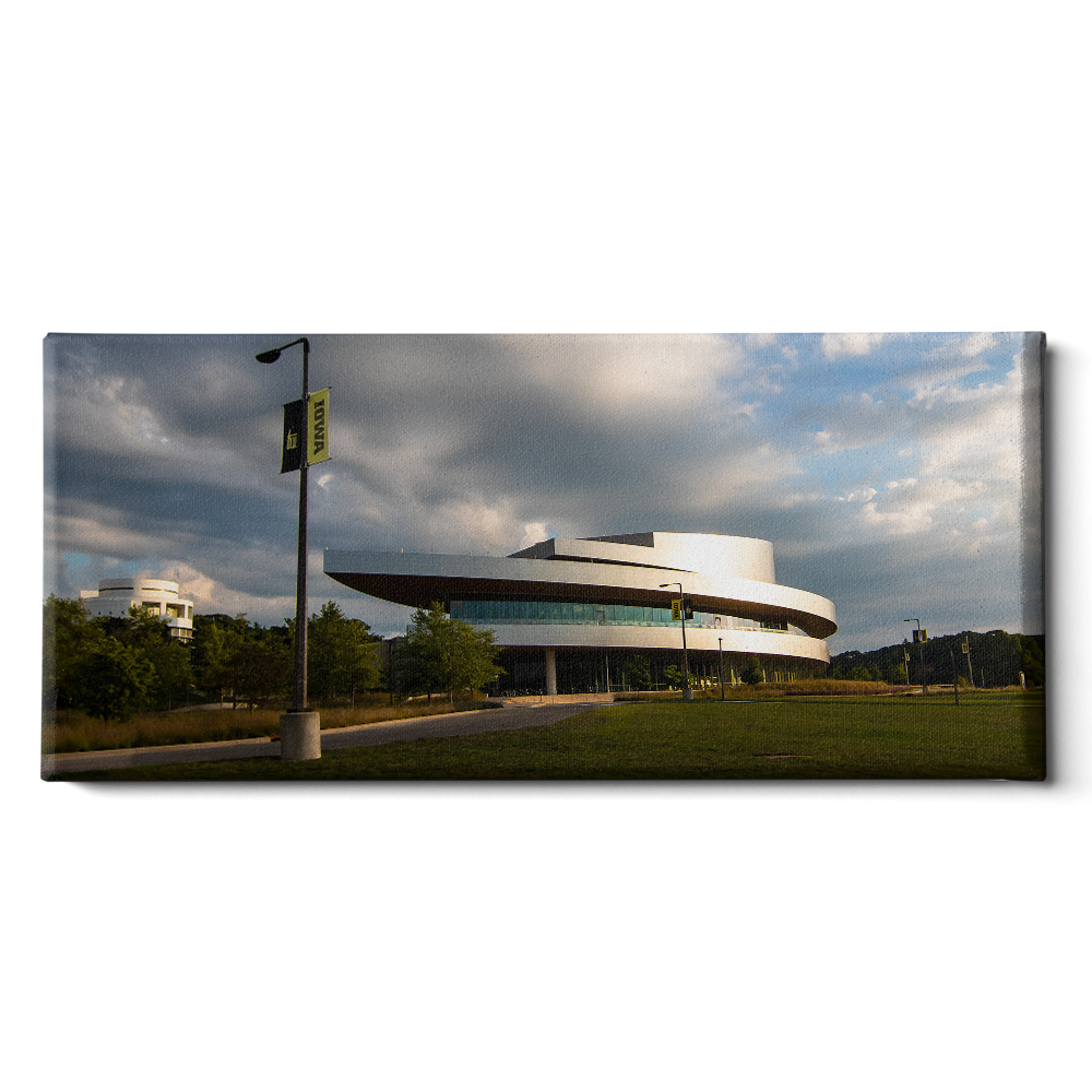 Iowa Hawkeyes - Hancher Auditorium Panoramic - College Wall Art #Canvas