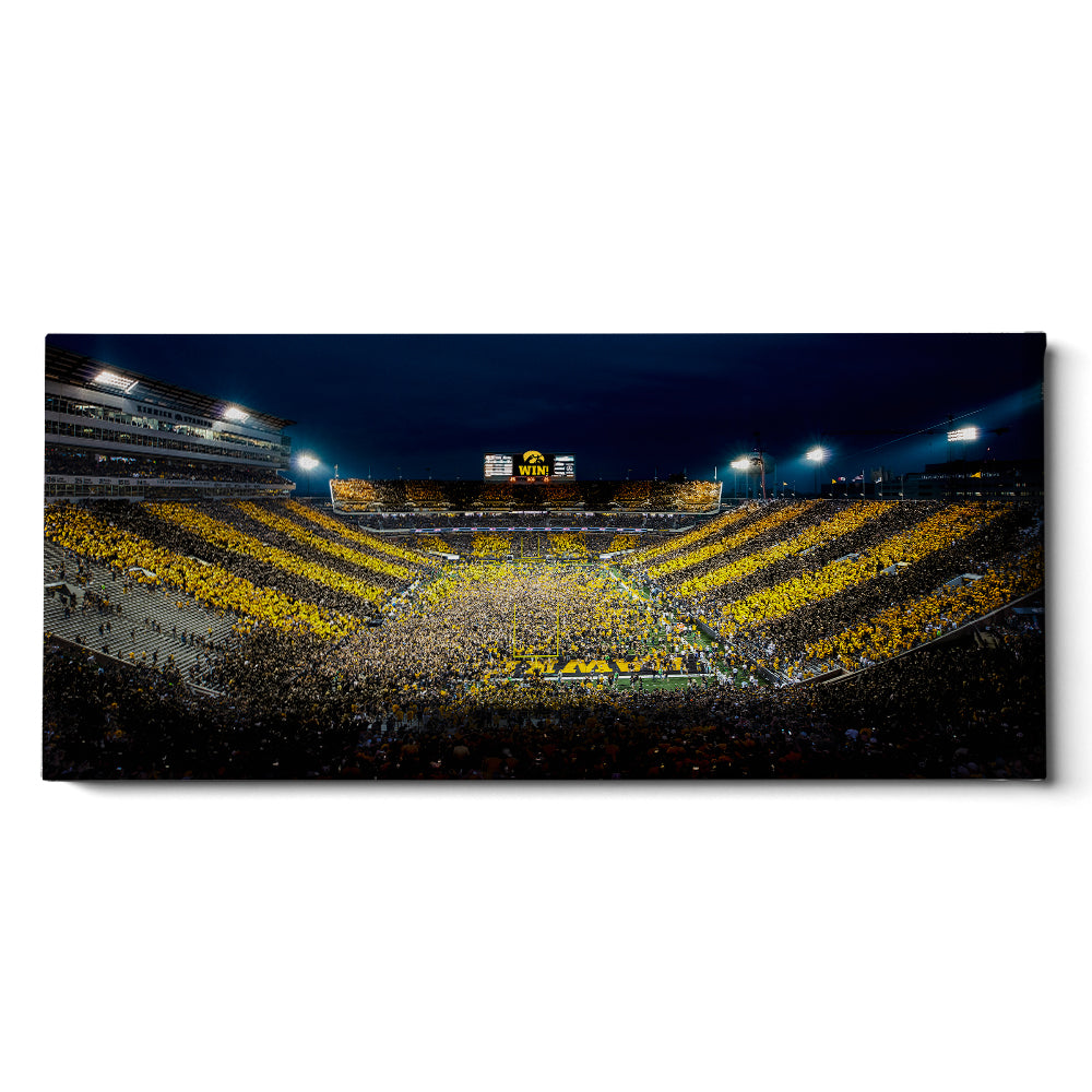 Iowa Hawkeyes - Swarmin' & Stomin' Panoramic - College Wall Art #Canvas