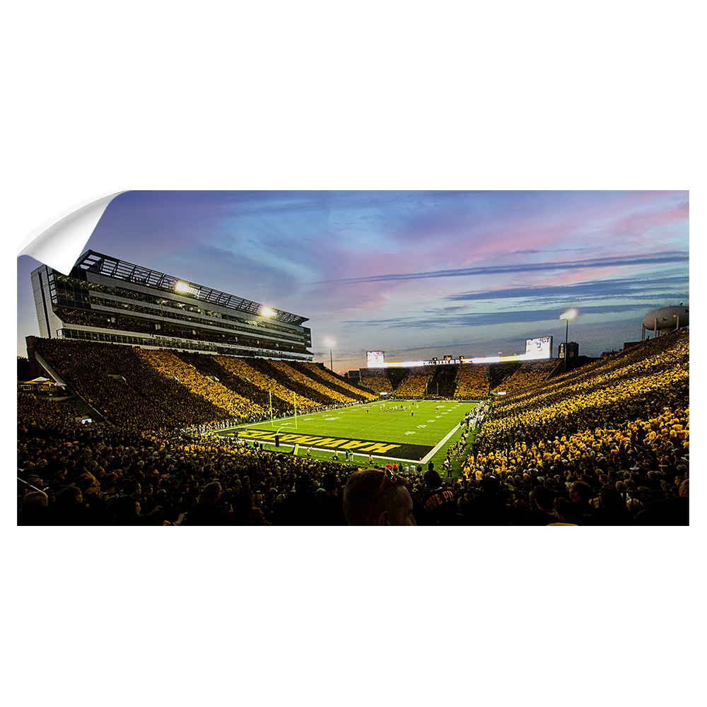 owa Hawkeyes - Kinnick Stadium Paint Pano - College Wall Art #Wall Decal