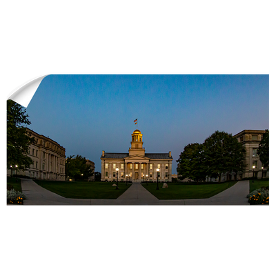 Iowa Hawkeyes - Old Capitol Sunrise - College Wall Art #Wall Decal