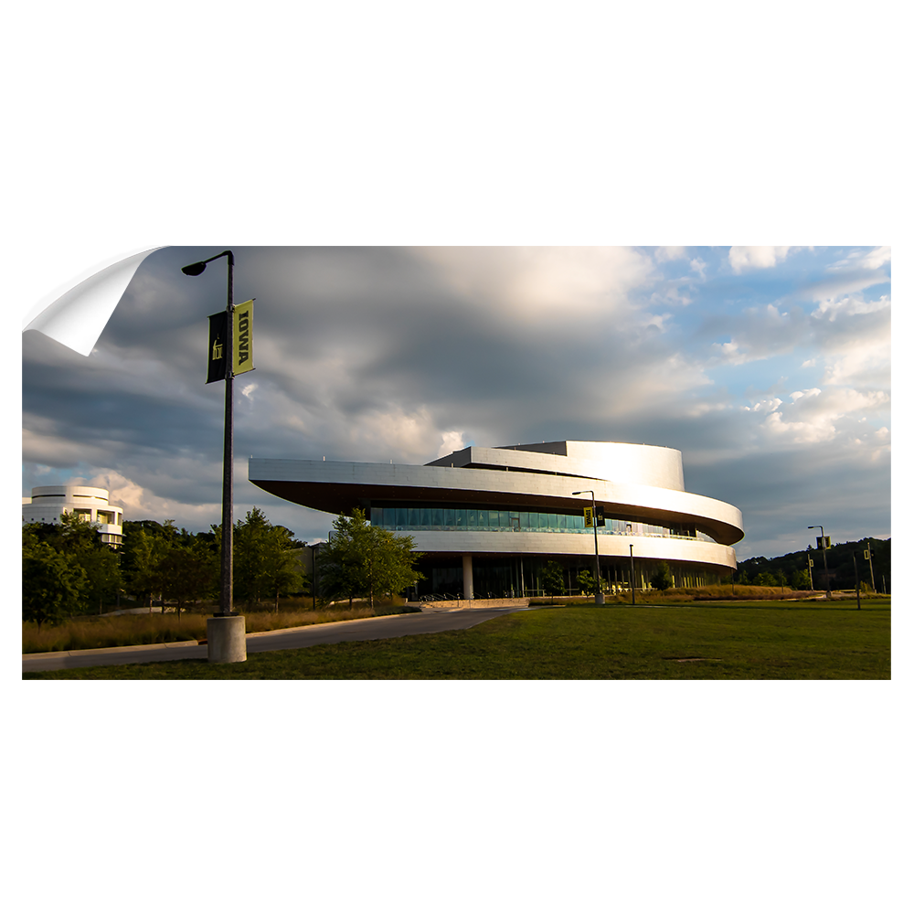 Iowa Hawkeyes - Hancher Auditorium Panoramic - College Wall Art #Wall Decal