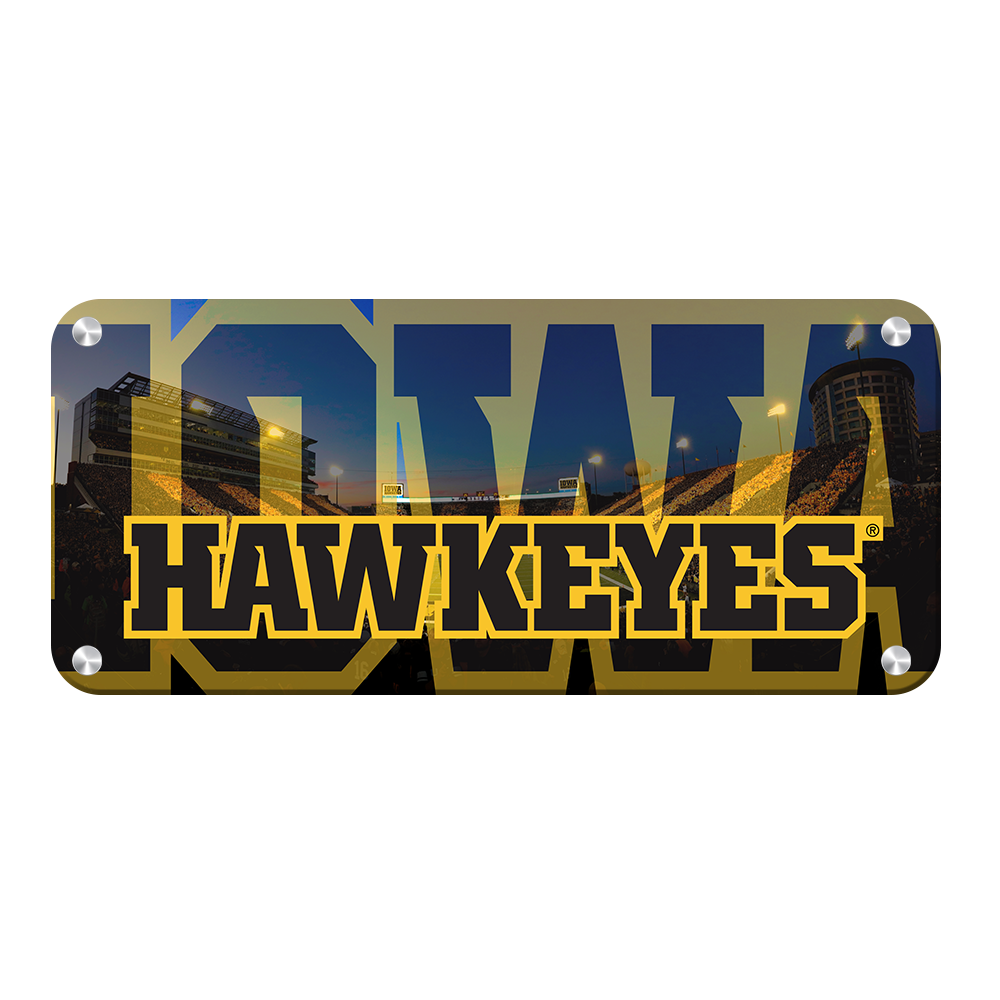 Iowa Hawkeyes - Iowa Hawkeyes Panoramic - College Wall Art #Metal