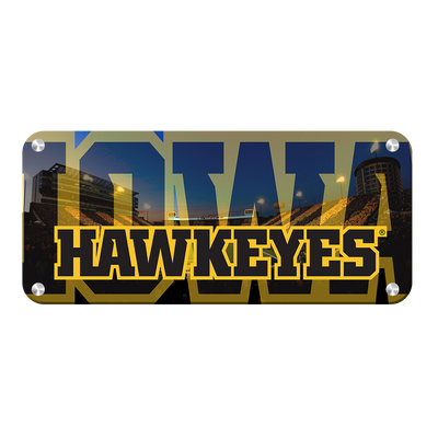 Iowa Hawkeyes - Iowa Hawkeyes Panoramic - College Wall Art #Metal