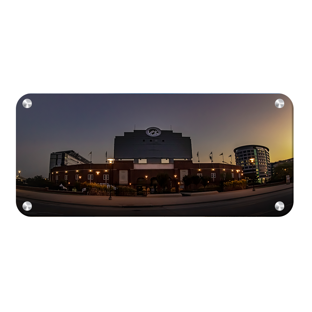 Iowa Hawkeyes - Kinnick Game Day Dawn Panoramic - College Wall Art #Metal