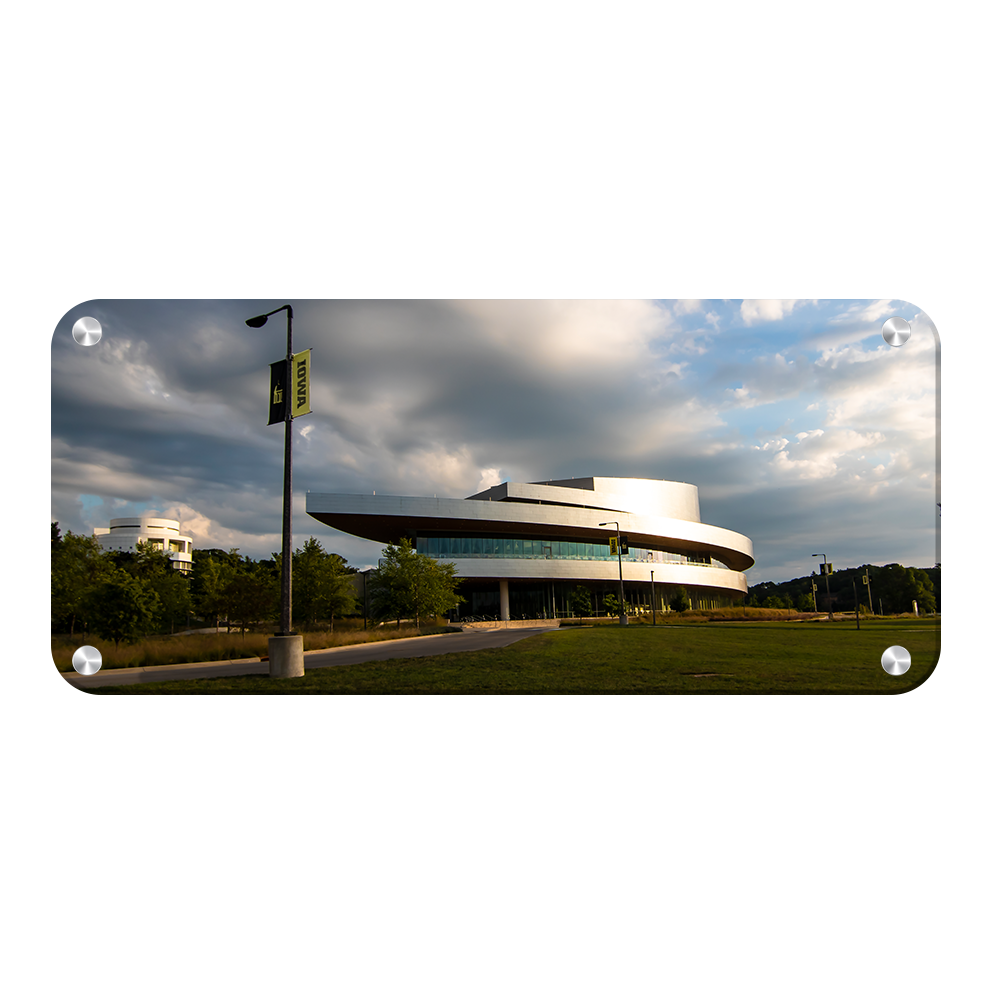 Iowa Hawkeyes - Hancher Auditorium Panoramic - College Wall Art #Metal