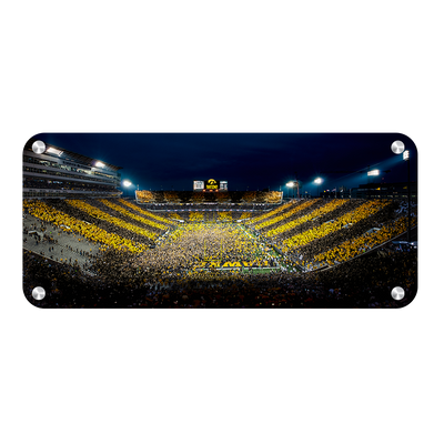 Iowa Hawkeyes - Swarmin' & Stomin' Panoramic - College Wall Art #Metal