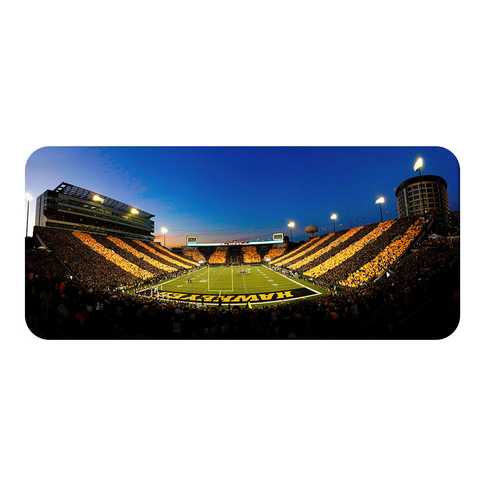 Iowa Hawkeyes - Hawkey's Stripe Out Pano - College Wall Art #PVC