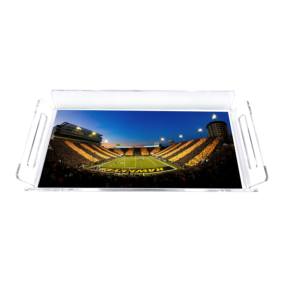 Iowa Hawkeyes - Hawkeyes Stripe Out Decorative Serving Tray