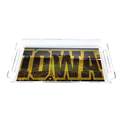 Iowa Hawkeyes - Iowa Decorative Serving Tray