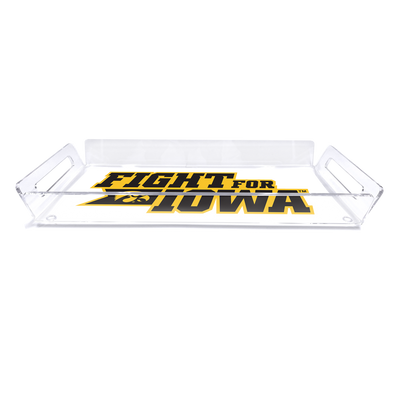 Iowa Hawkeyes - Fight for Iowa Decorative Serving Tray