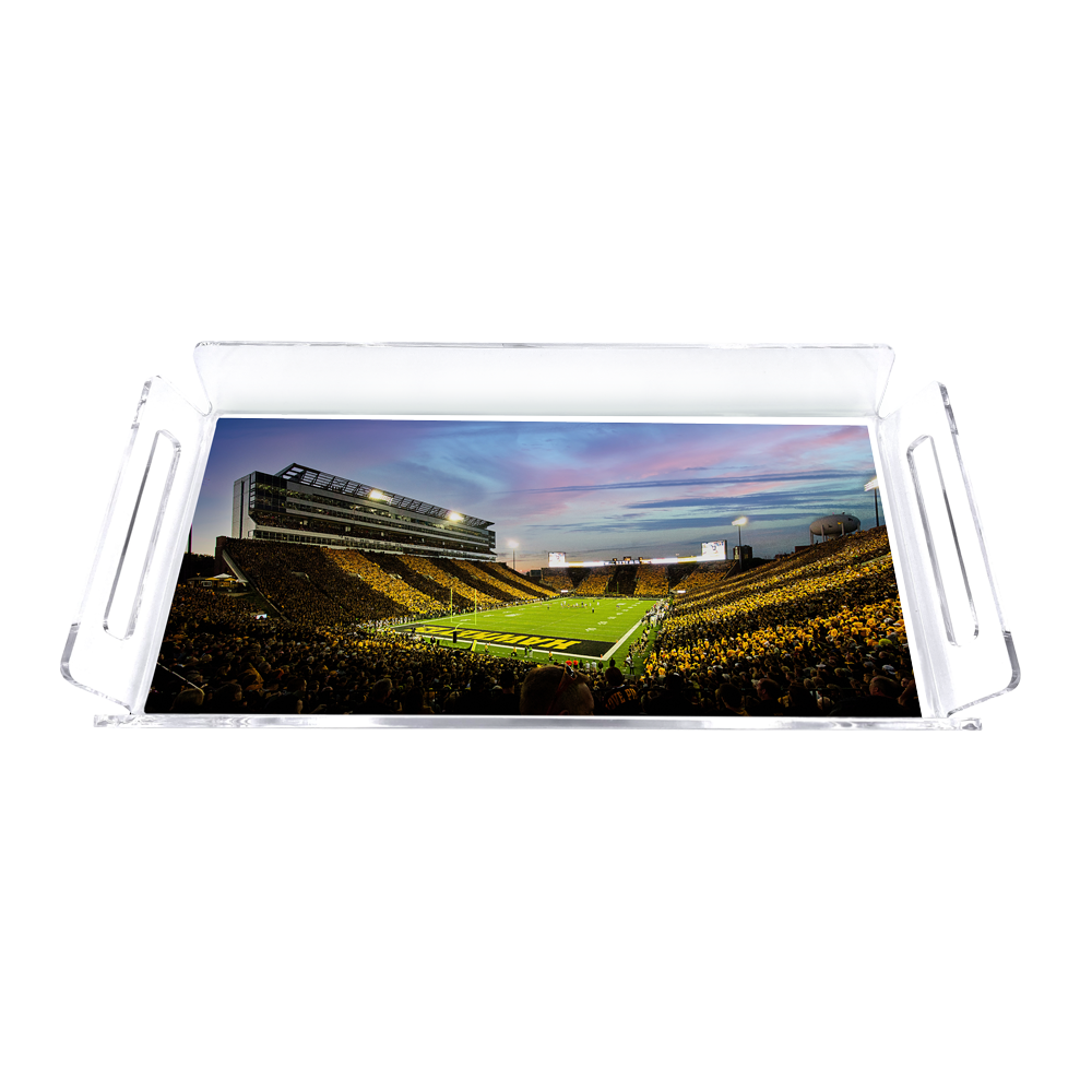 Iowa Hawkeyes - Kinnick Stadium Paint Decorative Serving Tray