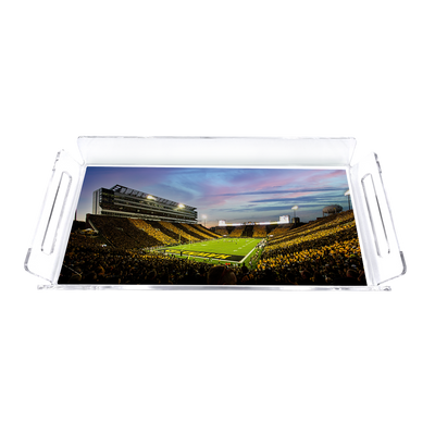 Iowa Hawkeyes - Kinnick Stadium Paint Decorative Serving Tray