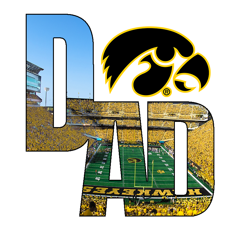 Iowa Hawkeyes - Iowa Dad Bag Tag