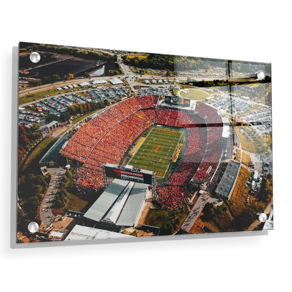 Iowa State Cyclones - Jack Trice Stadium Aerial - College Wall Art #Canvas