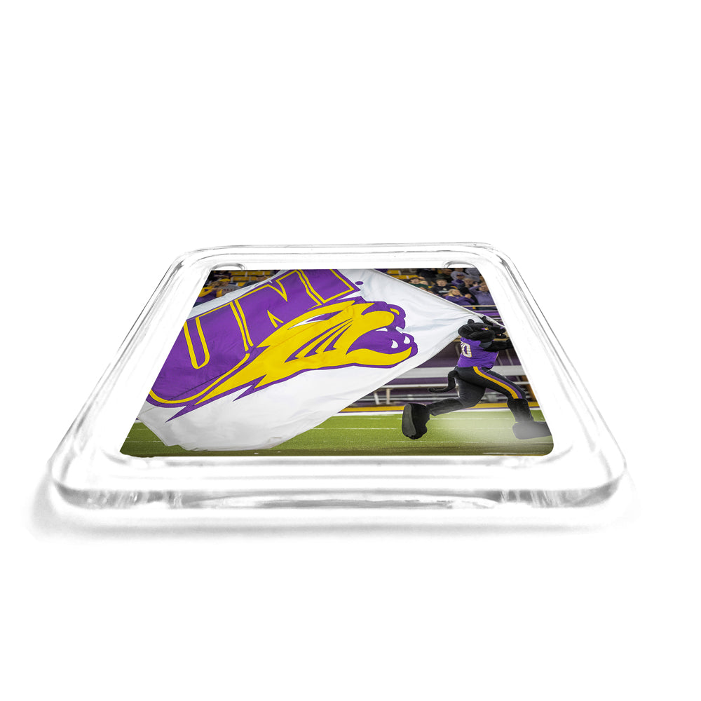 Northern Iowa Panthers - Panther Flag Drink Coaster