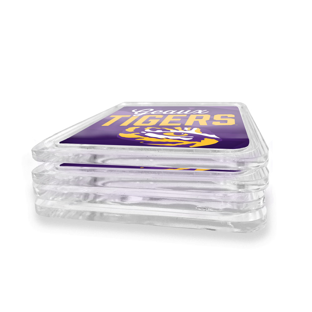 LSU Tigers - Geaux Tigers Drink Coaster