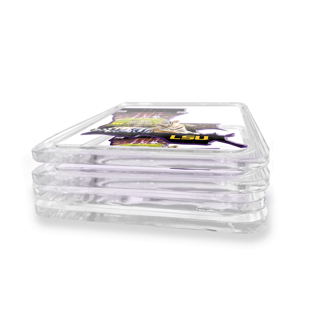 LSU Tigers - Mike VII's State Drink Coaster
