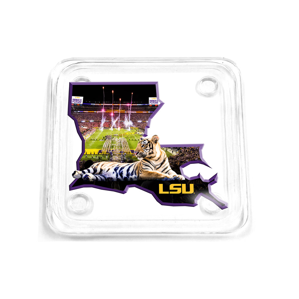 LSU Tigers - Mike VII's State Drink Coaster