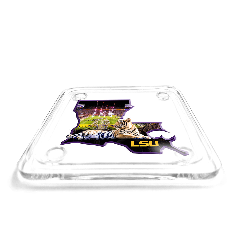 LSU Tigers - Mike VII's State Drink Coaster