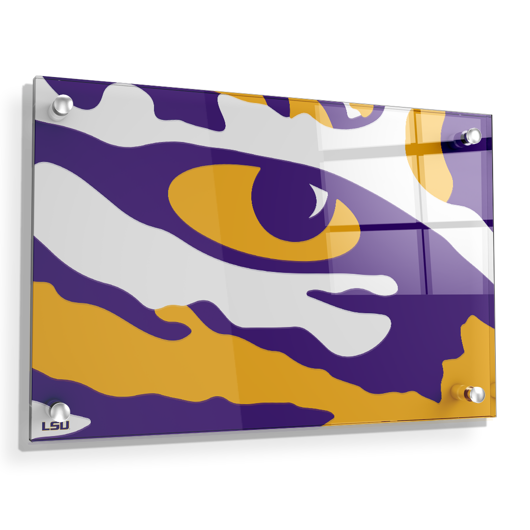 LSU Tigers - Eye of the Tiger - College Wall Art #Acrylic