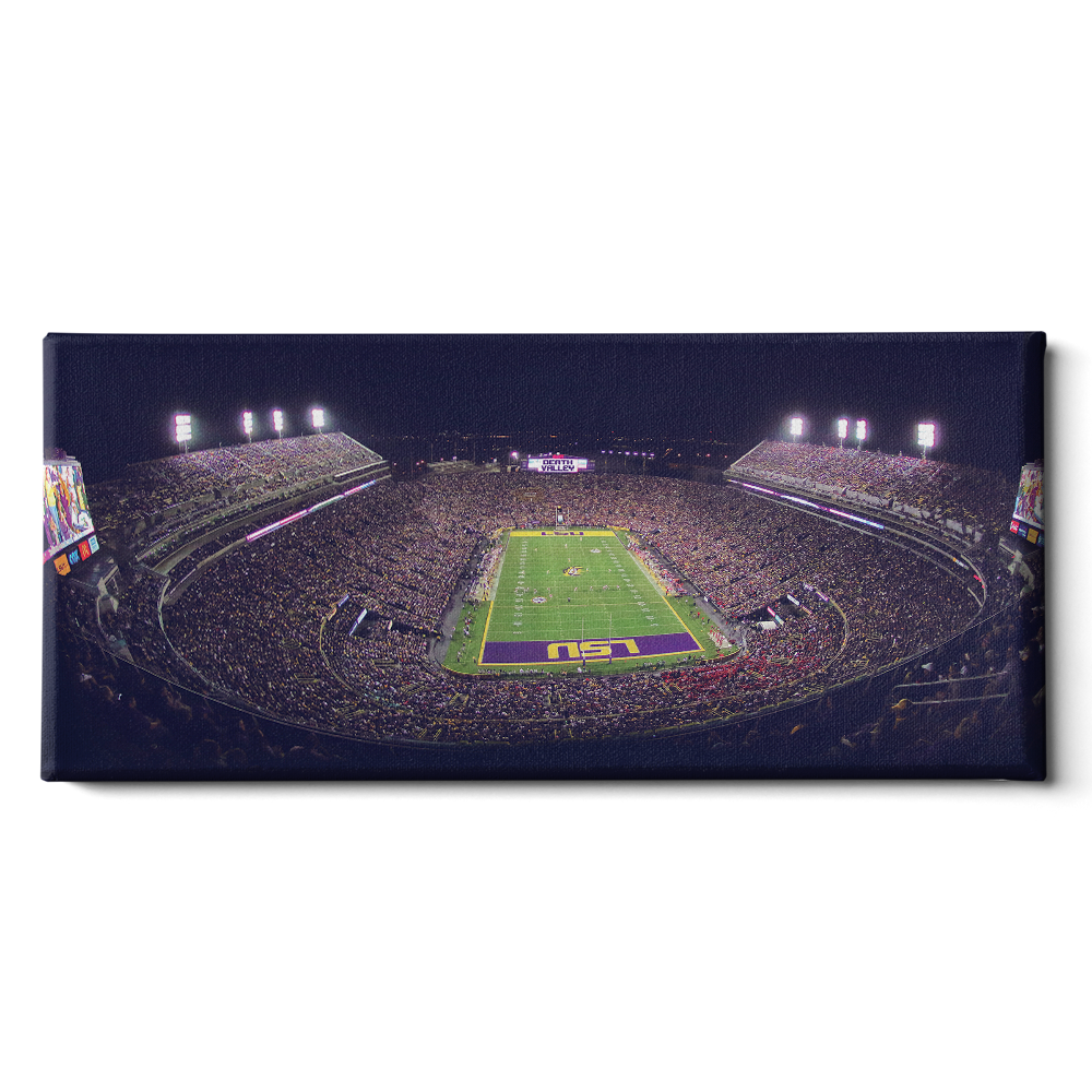 LSU Tigers - Tiger Stadium Pano - College Wall Art #Canvas