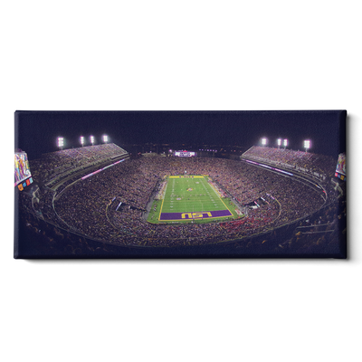 LSU Tigers - Tiger Stadium Pano - College Wall Art #Canvas